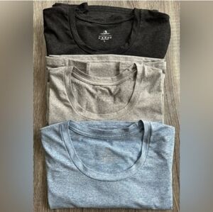 Women’s Athletic Tee - Black, Blue, Granite (Pack of 3) Size Large